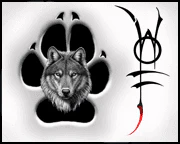 Wolf pheromone cologne symbol