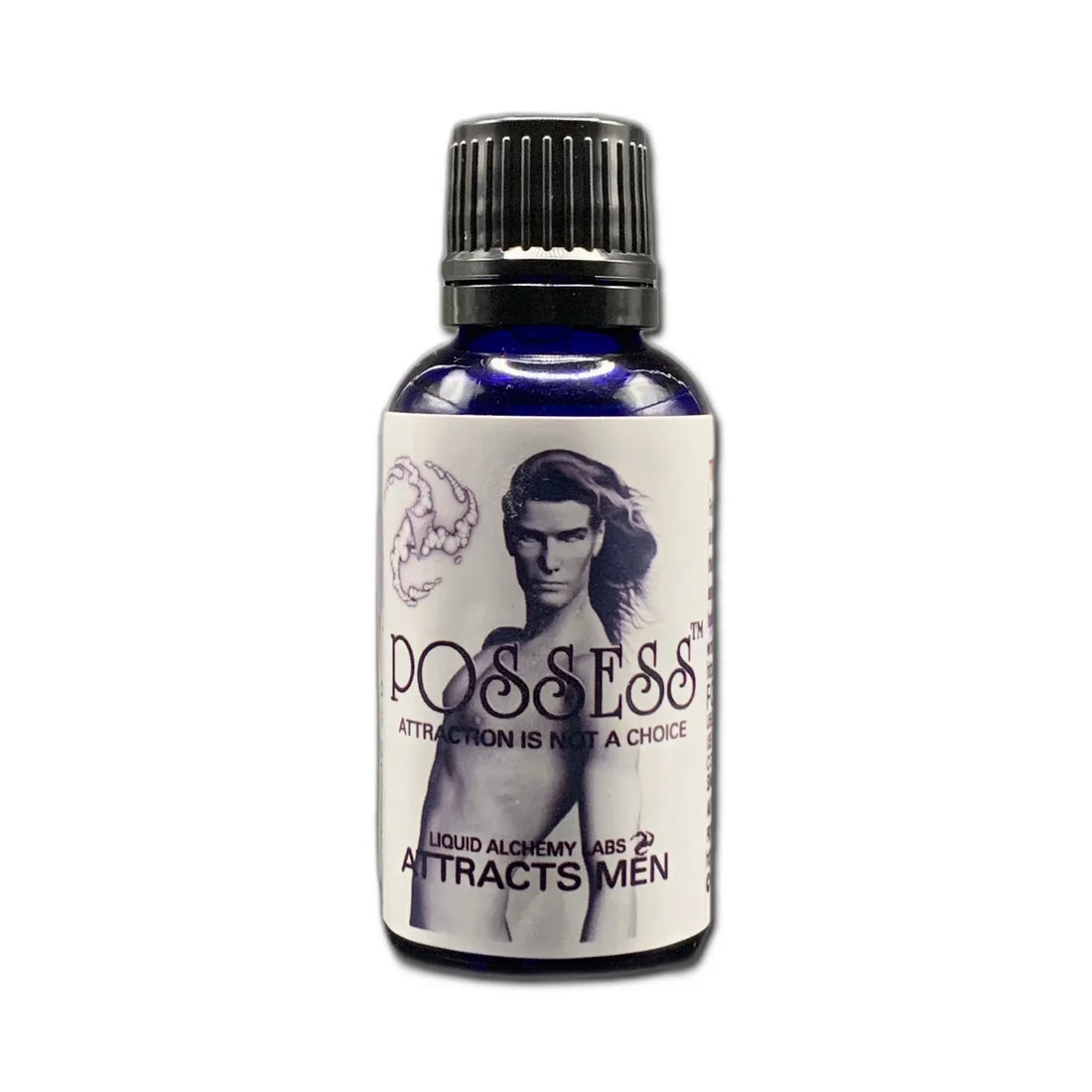 Bottle of pheromone product labeled POSSESS™ For Men