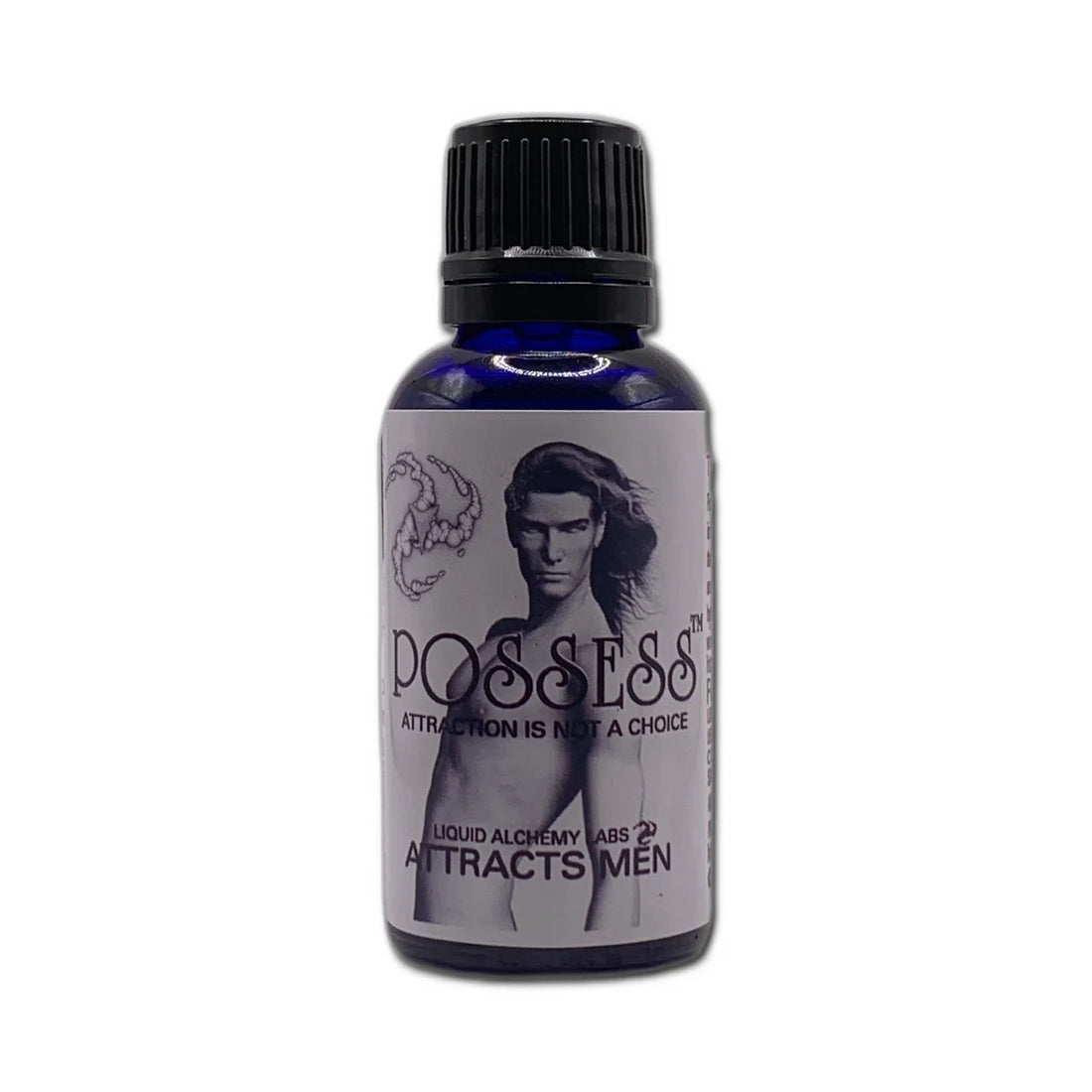 Bottle of pheromone product labeled POSSESS™ For Men