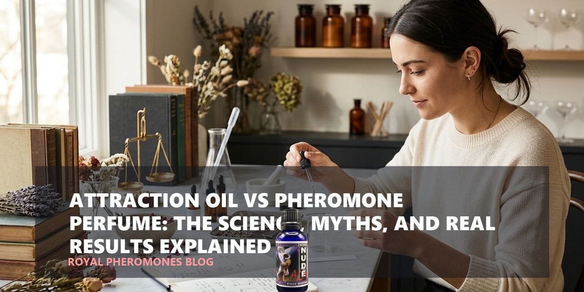 Aceite de atracción vs. perfume de feromonas: explicación científica, mitos y resultados reales 