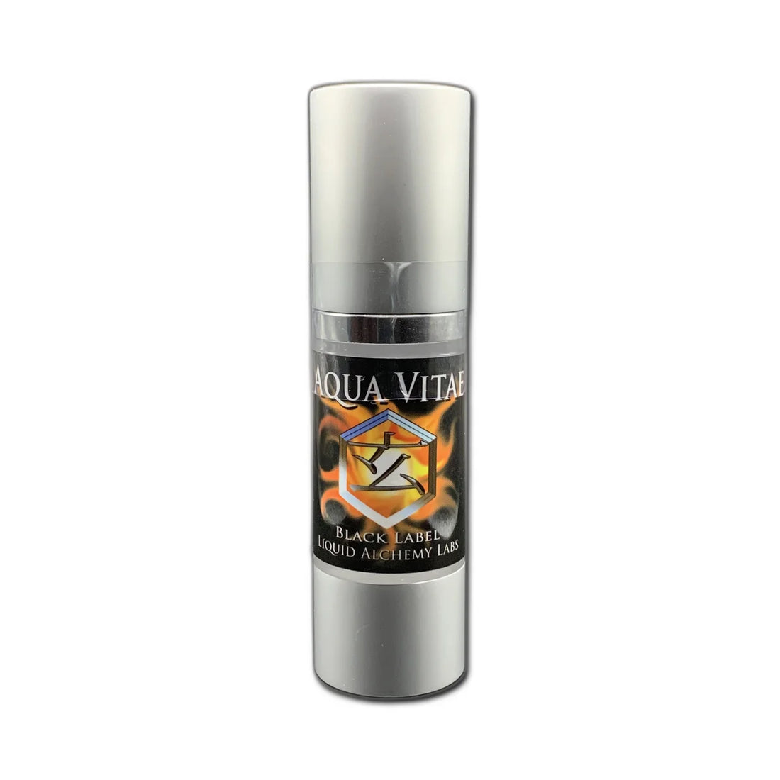Bottle of pheromone product labeled AQUA VITAE™ for Men