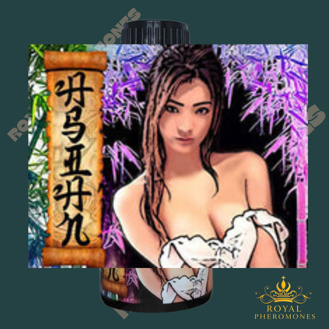 bottle of pheromone oil for attracting east asian women