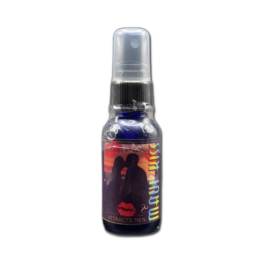 Bottle of perfume labeled MAUI KISS™ Copulins Solid Perfume