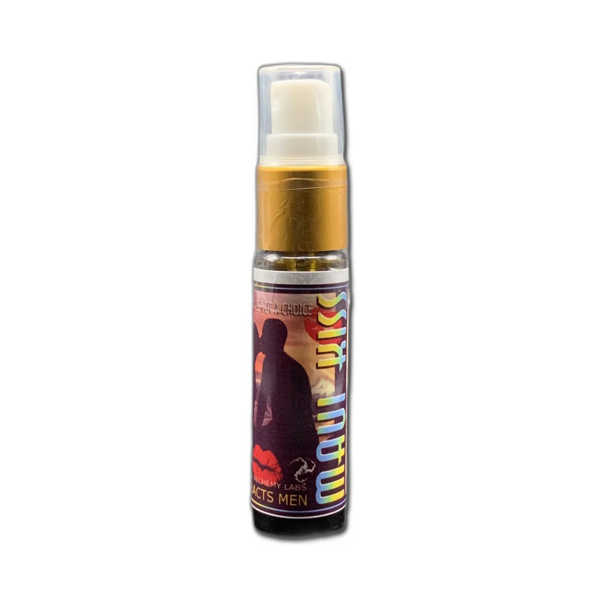 Bottle of perfume labeled MAUI KISS™ Copulins Perfume