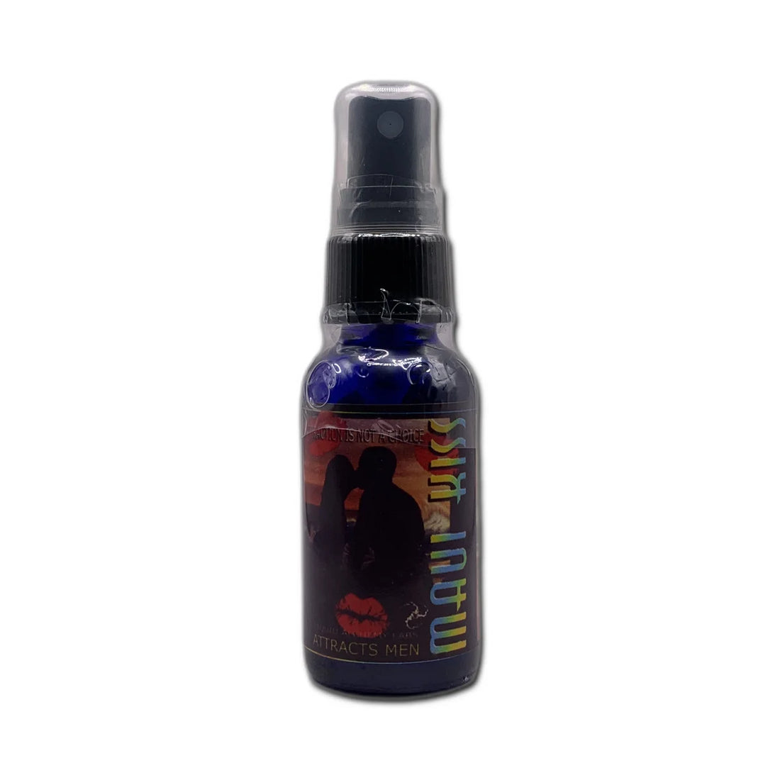 Bottle of perfume labeled MAUI KISS™ Copulins Perfume