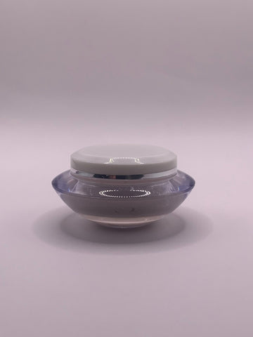 Pheromone Perfume with Copulins Solid Cream Parfum container white and oval shaped. 