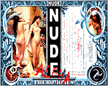 NUDE ALPHA Multi Pheromone Cologne Bottle label  by  Royal Pheromone