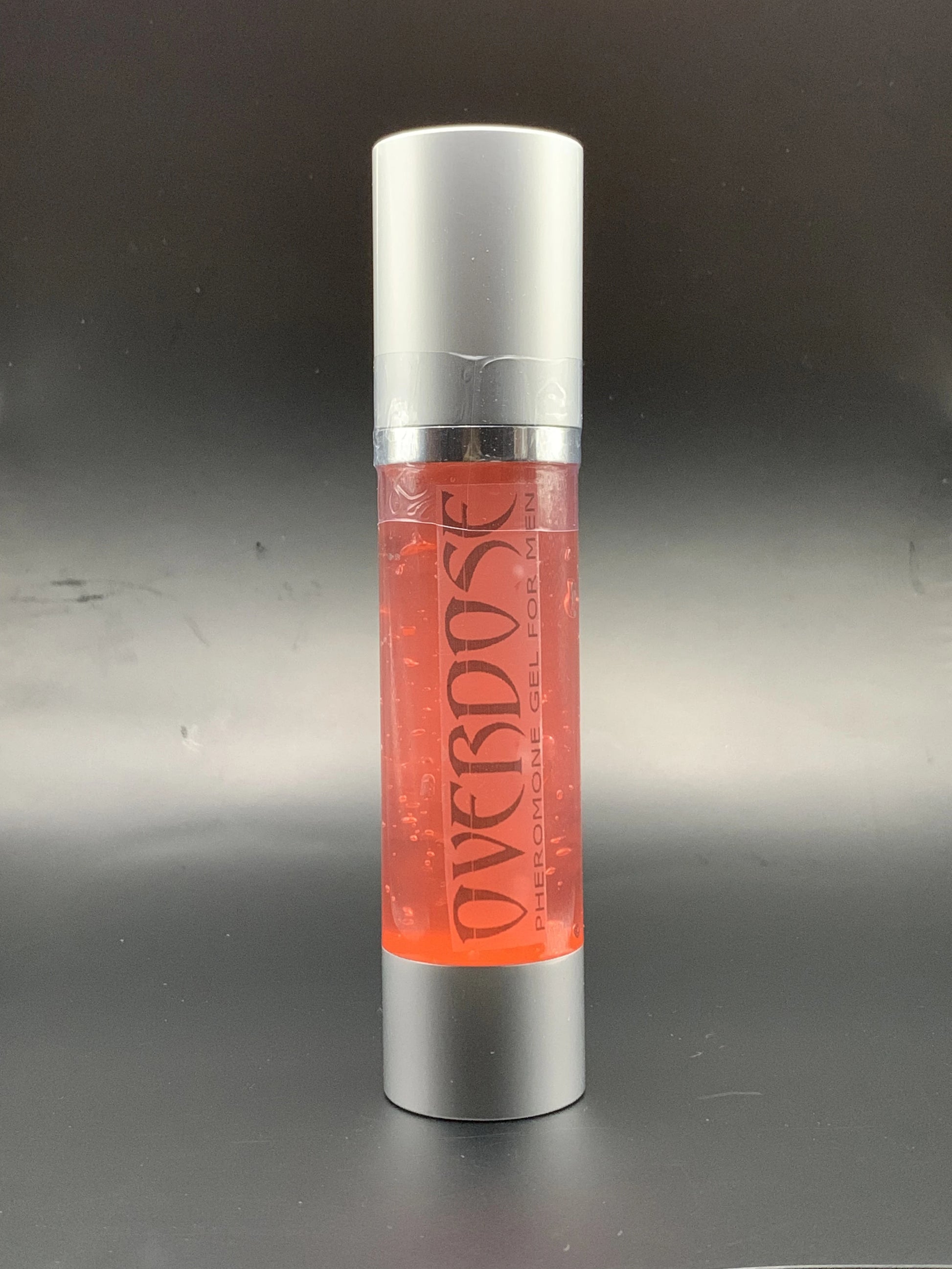 Overdose pheromone gel bottle cylindrical tube by Liquid Alchemy Labs