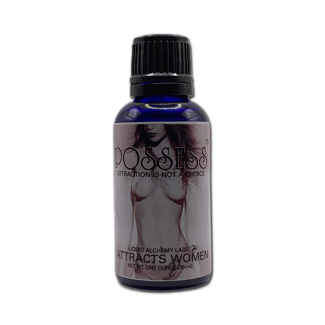 Bottle of pheromone product labeled POSSESS™ For Men