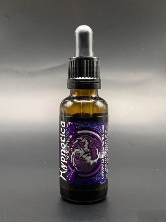 bottle of social pheromone oil hypnotica with beta androstenol