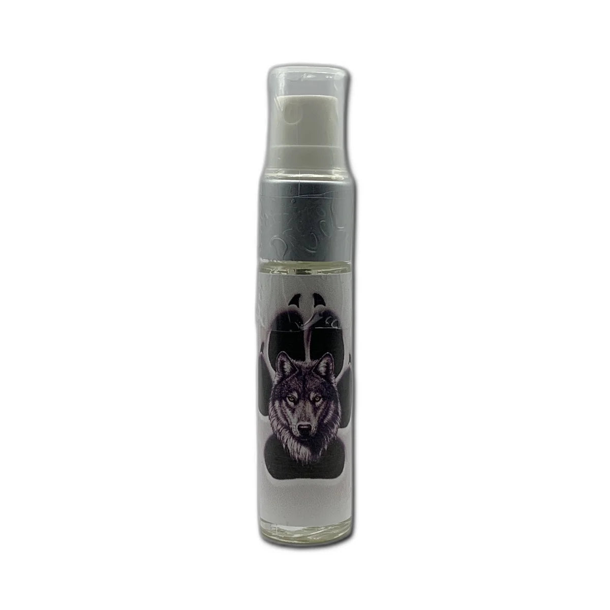 Bottle of pheromone product labeled WOLF™ Original for Men