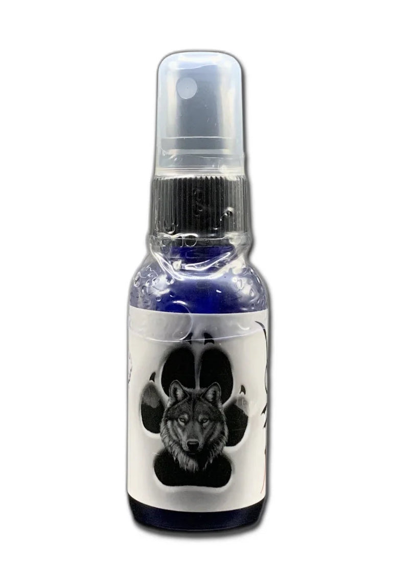 Bottle of pheromone product labeled WOLF™ Original for Men
