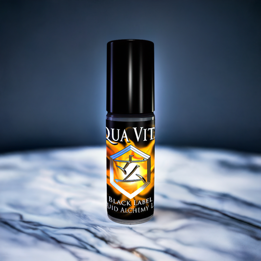 AQUA VITAE™ for Men to Attract Women UNSCENTED by Liquid Alchemy Labs in a sleek black bottle, featuring Royal Pheromones, Pheromone Perfumes, Pheromone Oil, and Pheromone Colognes.