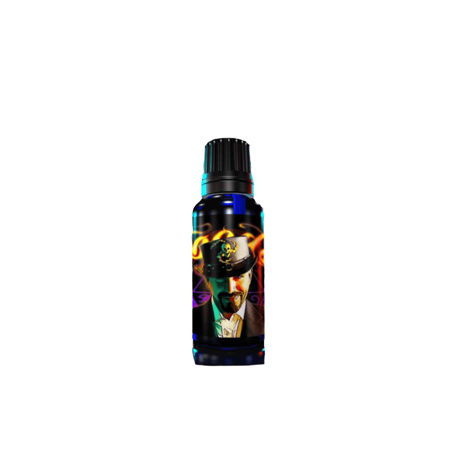 Voodoo Pheromone Cologne tinted bottle marketed by Royal Pheromones.